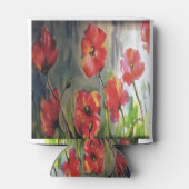 風吹の中の静かな絵画芽 缶クーラー (裏面)