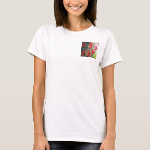 風吹の中の静かな絵画芽 Tシャツ