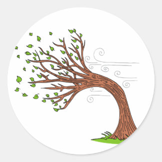 風吹の木の漫画 ラウンドシール