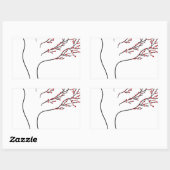 風吹中だ 長方形シール (シート)