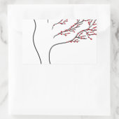 風吹中だ 長方形シール (バッグ)