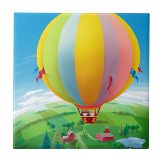 風吹中の タイル (正面)