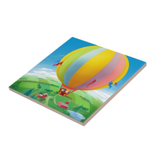 風吹中の タイル (側面)