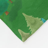 風吹中の フリースブランケット (角)