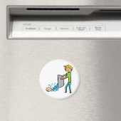 風呂でベビーを捨てる マグネット (インサイチュ (食洗機))