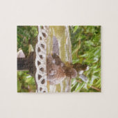 風呂に入っている鳥 ジグソーパズル (横)