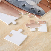 風呂に入る面白い動物たち ジグソーパズル (側面)