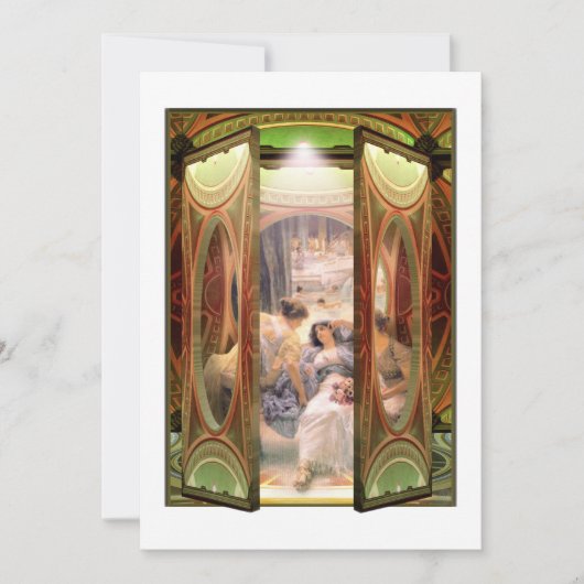 風呂の入り口 招待状 (正面)