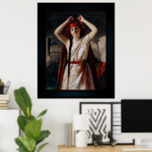 風呂の準備をしているエジプト人の女の子 ポスター (ホームオフィス)