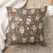 風味がよいカップケーキから成っている甘いパターン クッション (ブランケット)