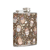 風味がよいカップケーキから成っている甘いパターン フラスク (右)