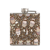 風味がよいカップケーキから成っている甘いパターン フラスク (裏面)