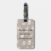 風味がよいカップケーキから成っている甘いパターン ラゲッジタグ (裏面縦)