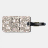 風味がよいカップケーキから成っている甘いパターン ラゲッジタグ (裏面横)