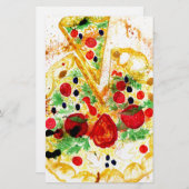 風味がよいピザ 便箋 (正面/裏面)