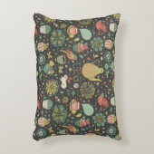 風味がよく明るい茶カード アクセントクッション (正面(垂直))