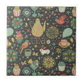 風味がよく明るい茶カード タイル (正面)