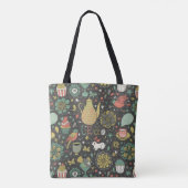 風味がよく明るい茶カード トートバッグ (裏面)