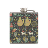 風味がよく明るい茶カード フラスク (裏面)