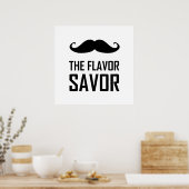 風味が濃い口ひげ ポスター (キッチン)