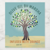 風味のあるオリーブ油パーソナライズされたホーム缶詰 ワインラベル (シングルラベル)