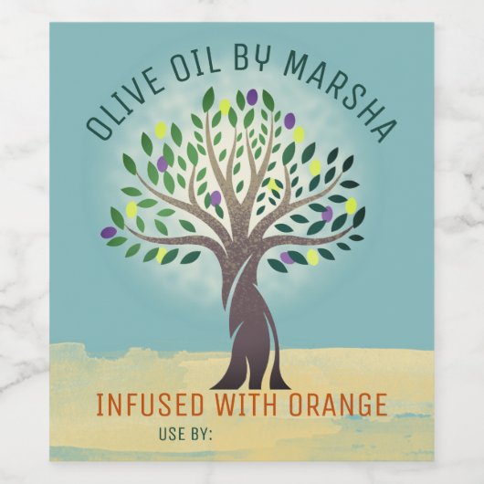 風味のあるオリーブ油パーソナライズされたホーム缶詰 ワインラベル (シングルラベル)