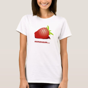 風味を付けられるいちご Tシャツ