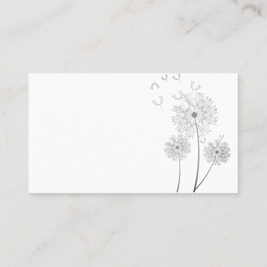 風図解入りの、写真付きの花名刺 名刺 (裏面)