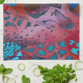 風変りでカラフルな動物のヒョウのプリント キッチンタオル (折り畳み)