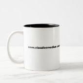 風変りなウェイター! … 風刺漫画のジョーのマグ! ツートーンマグカップ (左)