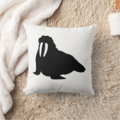 風変りなセイウチの枕 クッション (ブランケット)