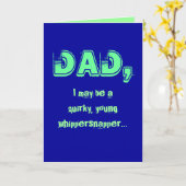 風変りなパパ カード (黄色い花)