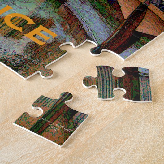 風変りなフィレンツェイタリア ジグソーパズル (側面)