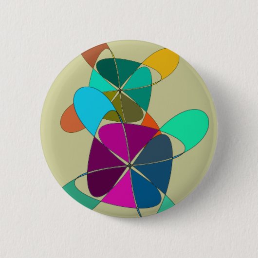 風変りなレトロボタン 缶バッジ (正面)