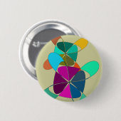 風変りなレトロボタン 缶バッジ (正面&裏面)