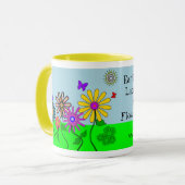 「風変りな花」のマグ マグカップ (正面左)