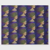 風変りのクラゲ女王のギフト用包装紙 ラッピングペーパー (フラット)