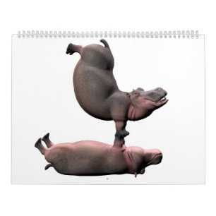 風変わりおもしろいHippos 2025カレンダー カレンダー
