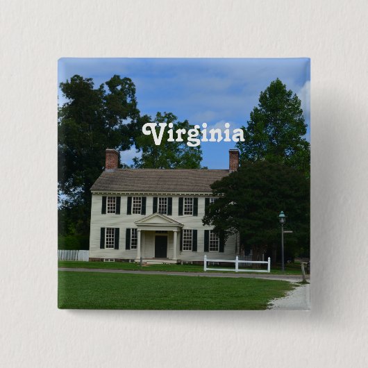 風変わりで古風なウィリアムズバーグ 缶バッジ (正面)