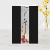 風変わりで日本のな挨拶状 カード (黄色い花)