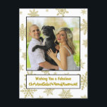 風変わりで楽しいオールシーズン対応のホリデーカード シーズンポストカード<br><div class="desc">この楽しいホリデーカードは、すべての行事を網羅しています！ キャプションには、クリスマス・冬至・ハヌカ・クワンザァを１つの風変わりな言葉で祝福しています - クリスマス、ソルスティス、ハヌカ、クワンザァを１つの美味しそうな風変わりな言葉でまとめたもの。幅広い層への季節の挨拶に最適です！</div>