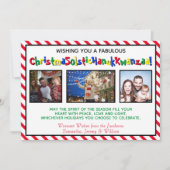 風変わりで楽しい３つの写真が含まれた、気まぐれな遊び心 シーズンカード (正面)