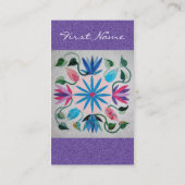 風変わりなキルト 名刺 (裏面)