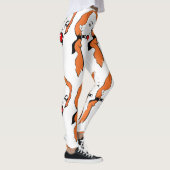 [風変わりなギャグで加工されたヴィンテージの女の子]ポップアート レギンス (右)