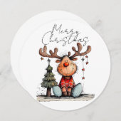 風変わりなクリスマスのトナカイ (正面/裏面)