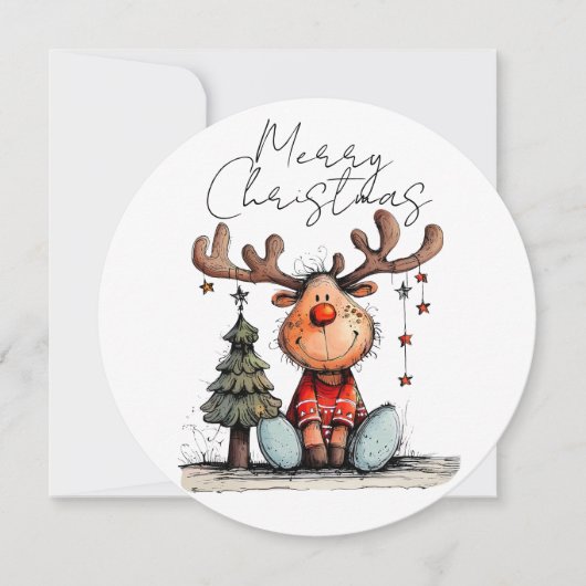 風変わりなクリスマスのトナカイ (正面)