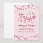 風変わりなクリスマスパーティーの招待状 招待状 (正面/裏面)