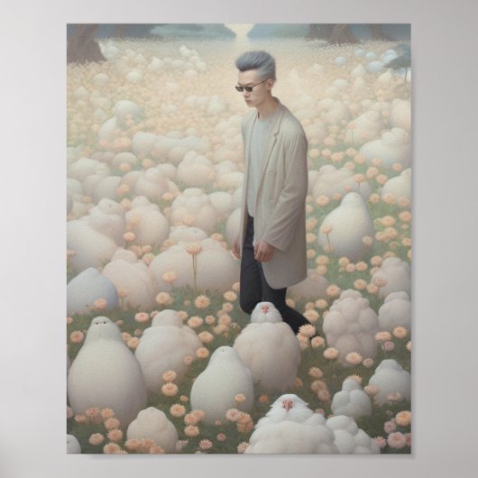 風変わりなチキンポスター ポスター (正面)