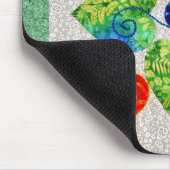 風変わりなハートのキルト-ブロック#1 マウスパッド (コーナー)