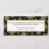 風変わりなポリティカル・コレクトネス 3 枚の写真 ブラック & ゴールド シーズンカード (裏面)